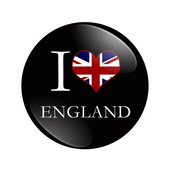 I Love England button — Stock Photo, Image