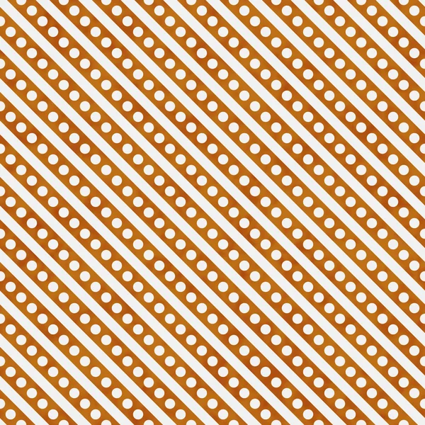 Helder oranje en witte kleine polka punten en strepen patroon rep — Stockfoto