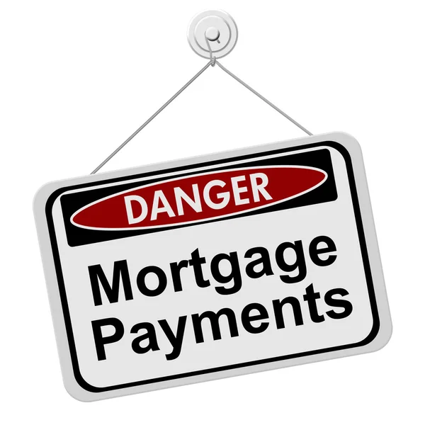 Pericoli derivanti dal pagamento di un'ipoteca — Foto Stock