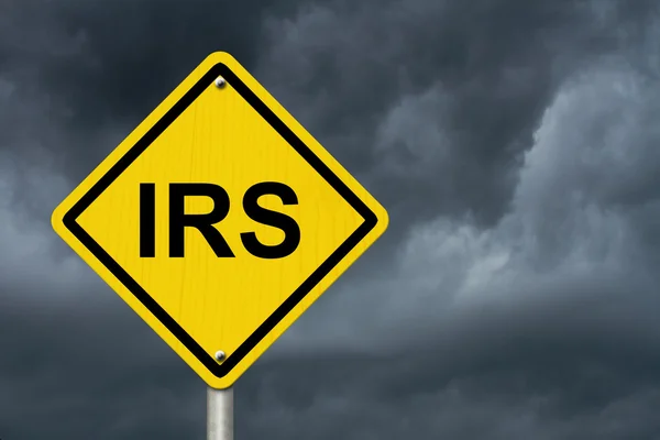 Señal de advertencia del IRS — Foto de Stock