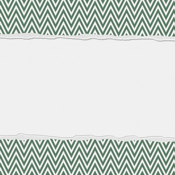 Green and White Torn Chevron Frame Background — Stock Photo, Image