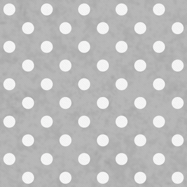 Grijze en witte grote polka dots patroon herhalen achtergrond — Stockfoto