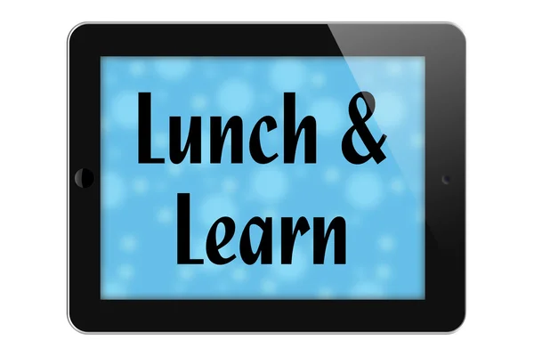 Mittagessen und Lernen — Stockfoto