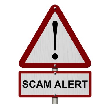 scam uyarı dikkat işareti