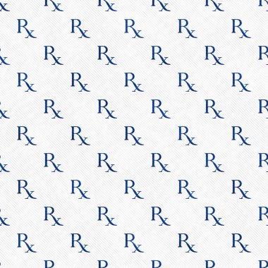 Blue and White Prescription symbol Pattern Repeat Background clipart