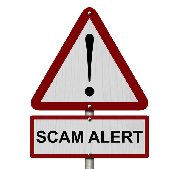 Scam Alert Caution Sign