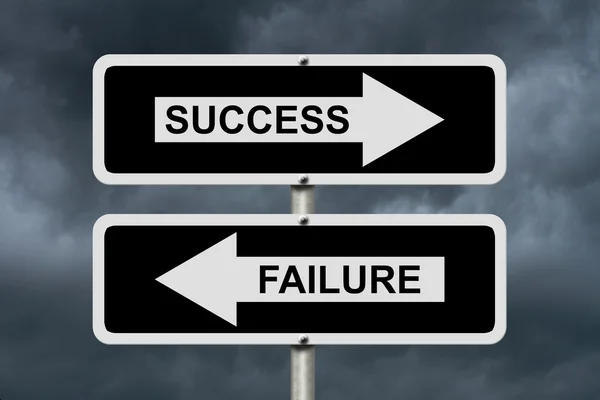 Success versus Failure — Stock Photo, Image