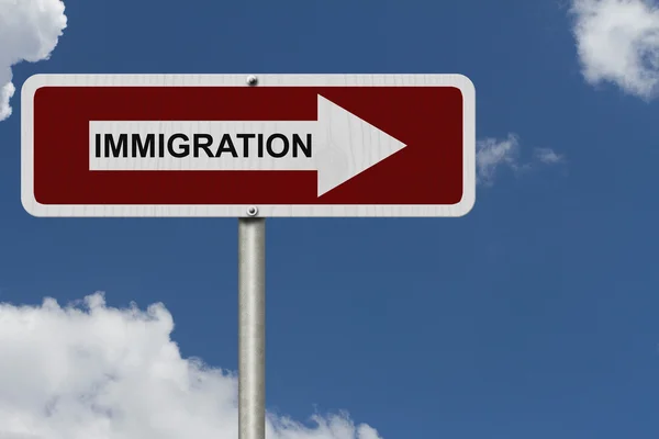 Vägen till invandring — Stockfoto