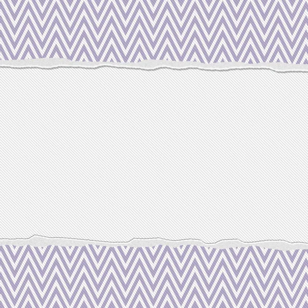 紫と白の引き裂かれたシェブロン フレームの背景 — ストック写真