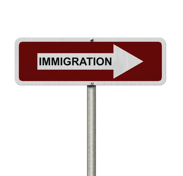 De weg naar immigratie — Stockfoto