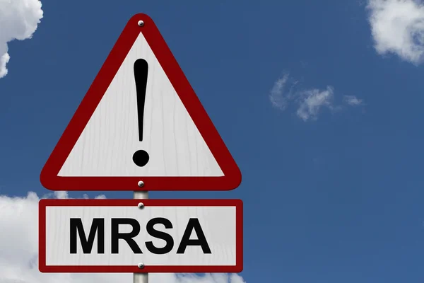 Знак предосторожности MRSA Лицензионные Стоковые Изображения