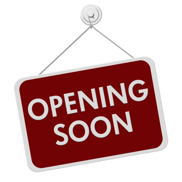 Opening Soon Sign — Stock Photo, Image
