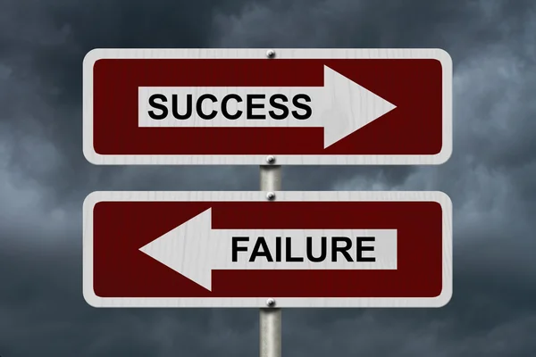 Success versus Failure — Stock Photo, Image