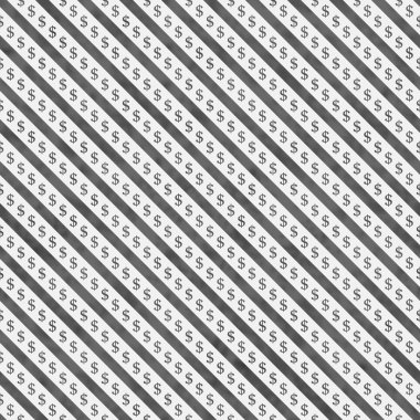 Gri ve beyaz dolar işaretleri ve çizgili desen adam tekrar
