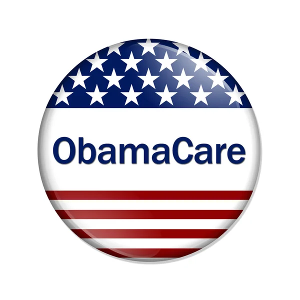 Pulsante ObamaCare — Foto Stock