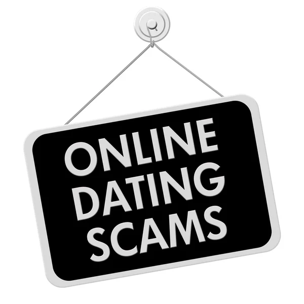 Online Dating Scam Sign — Stock Photo, Image