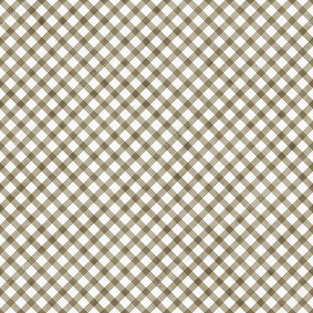 Medium Brown Gingham Pattern Repeat Background