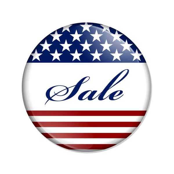 Sale USA Button — Stock Photo, Image