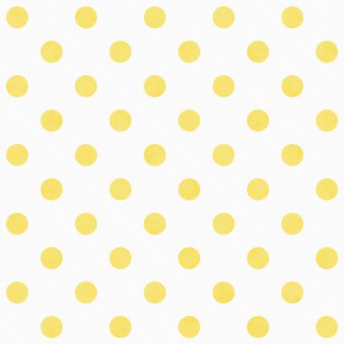 Sarı ve beyaz büyük puantiyeli desen tekrar arka plan