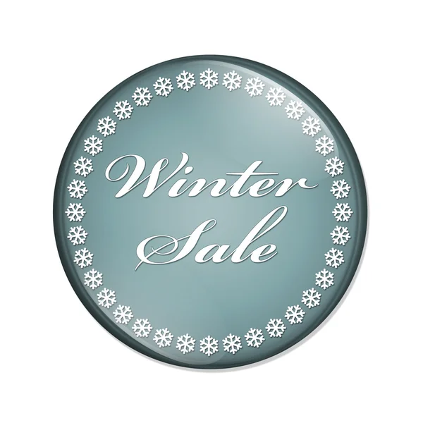 Botón venta invierno —  Fotos de Stock