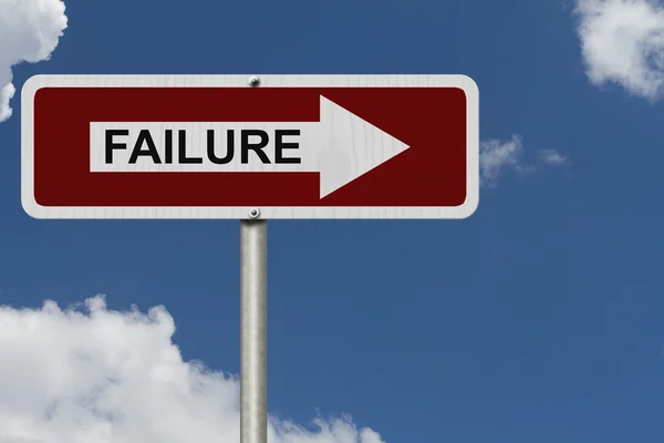 The way to failure — Stock Photo, Image