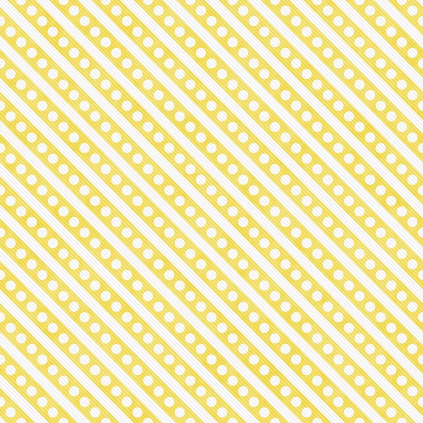 浅黄色和白色的小波尔卡圆点、 条纹图案拉伸 — 图库照片