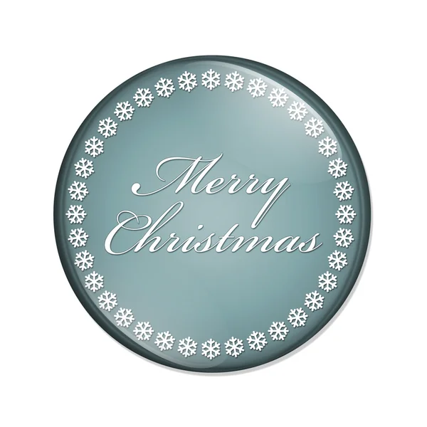 Merry Christmas Button — Stock Photo, Image