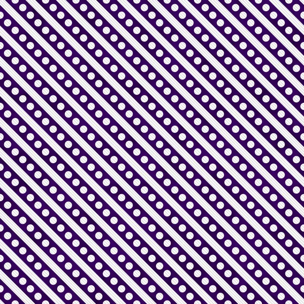 Dark Purple and White Small Polka Dots and Stripes Pattern Repea — Stock Photo, Image