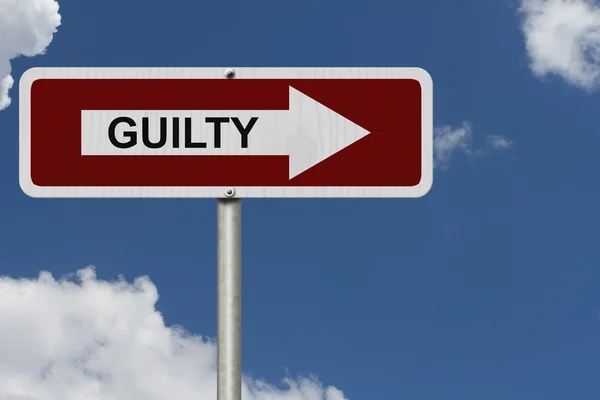 The way to being Guilty — Stock Photo, Image