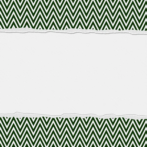 Green and White Torn Chevron Frame Background — Stock Photo, Image