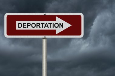 The way to Deportation clipart