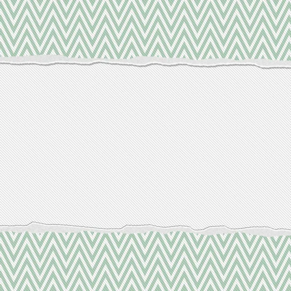 Green and White Torn Chevron Frame Background — Stock Photo, Image