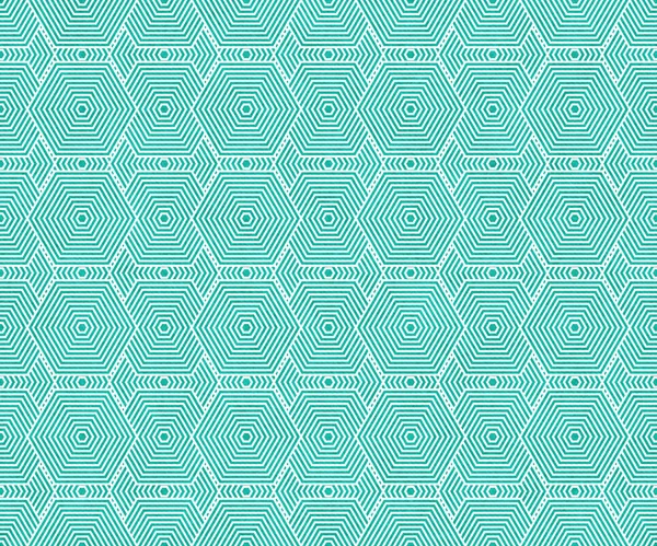 Teal en wit zeshoek tegels patroonherhaling achtergrond — Stockfoto