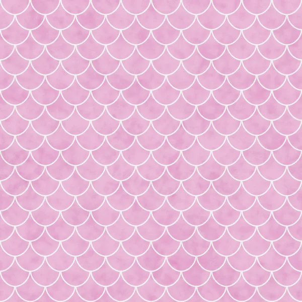 Rosa und weiße Muschelfliesen Muster wiederholen Hintergrund — Stockfoto