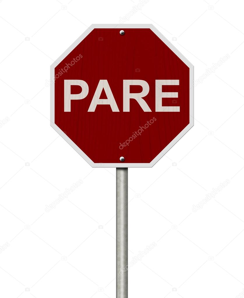 削的标志，在法国的停止标志——图库图片© karenr #63070239