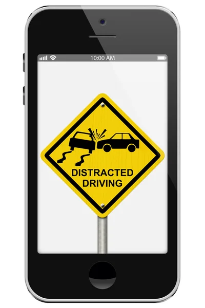 Warning of Distracted Driving — Stock Photo, Image