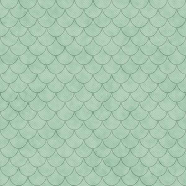 Green Shell Tiles Pattern Repeat Background — Stock Photo, Image