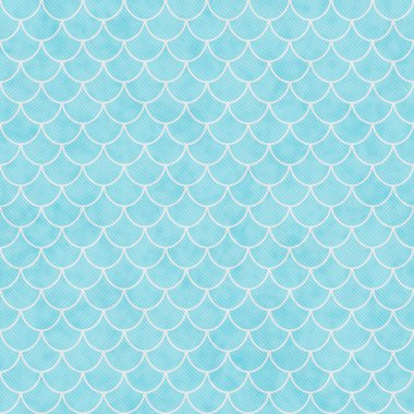 Deniz mavisi ve beyaz kabuk fayans desen tekrar arka plan