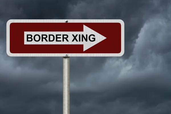 The way to the Border Crossing — Stock Photo, Image