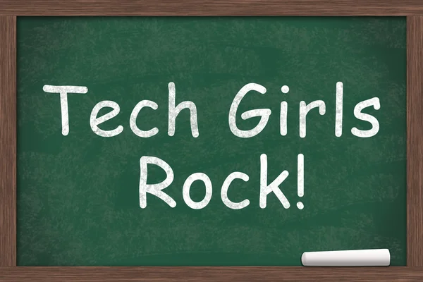 Tech Girls Rock — Stock Photo, Image