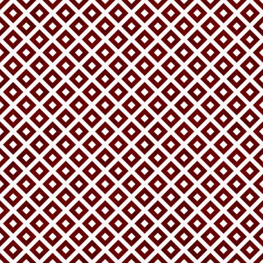 Kırmızı ve beyaz çapraz kare kiremit model arka plan tekrarlayın