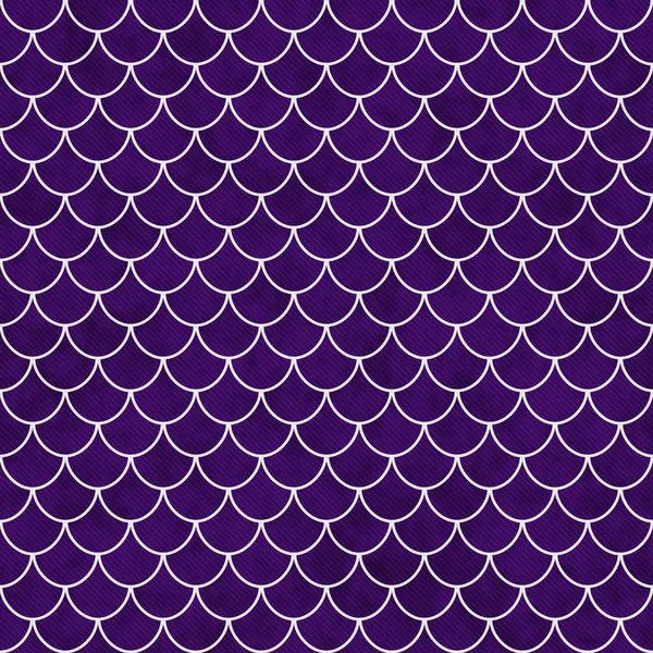 Violet et blanc motif de carreaux Shell Répéter fond — Photo