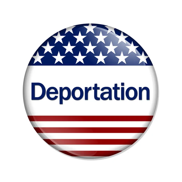 Депортації кнопки Стокове Фото