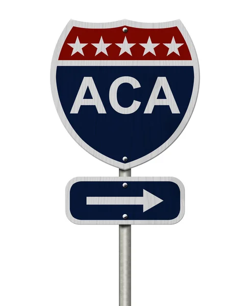 ACA znak — Zdjęcie stockowe