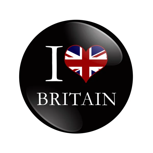 I Love Britain button — Stock Photo, Image