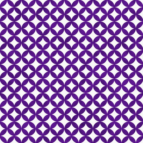 Purple and White Interconnected Circles Tiles Pattern Repeat Bac — Stock Photo, Image