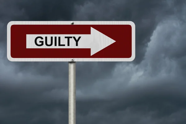 The way to being Guilty — Stock Photo, Image