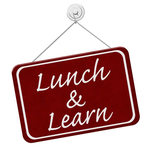 Lunch and Learn Sign — Stock Photo, Image