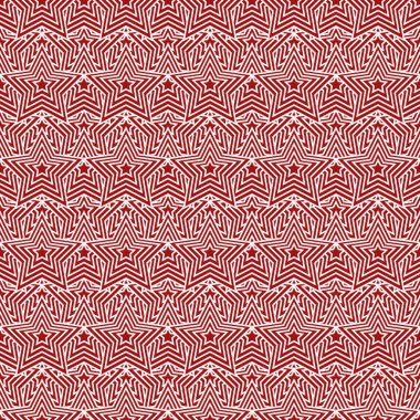 Kırmızı ve beyaz yıldız fayans modeli tekrarlamak arka plan