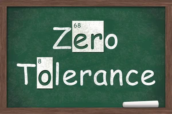 Tolerância zero — Fotografia de Stock